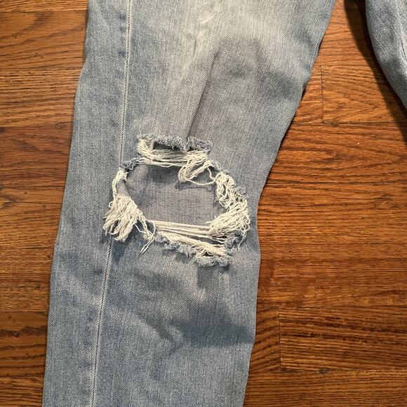 American Eagle Jeans Womens Blue 6 Distressed Mom Jean - Picture 3 of 7